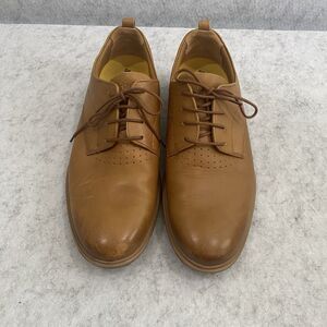 Amberjack Men’s Leather Athletic Dress Shoes Size 10 Brown Comfort Oxford Lace